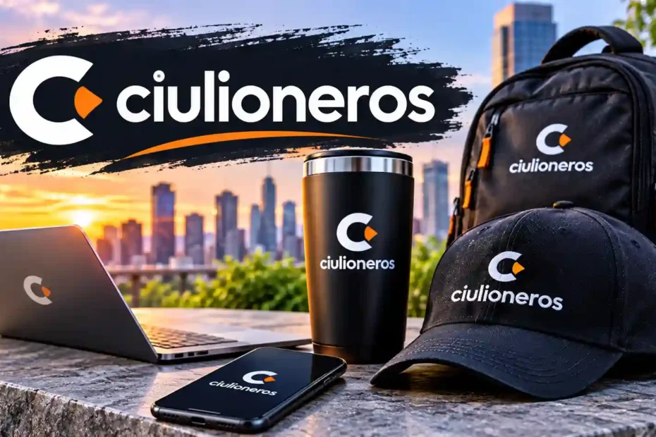 Ciulioneros featured image with a black backpack, cap, tumbler, laptop, and smartphone